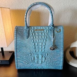NWT Brahmin Caroline in Arctic Blue